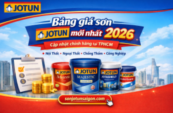Bảng giá sơn Jotun mới nhất 2026 – Cập nhật chính hãng tại TPHCM
