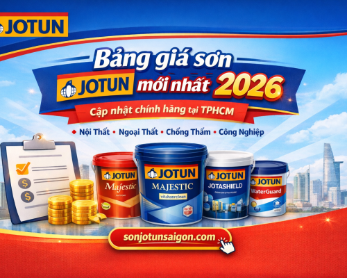 Bảng giá sơn Jotun mới nhất 2026 – Cập nhật chính hãng tại TPHCM