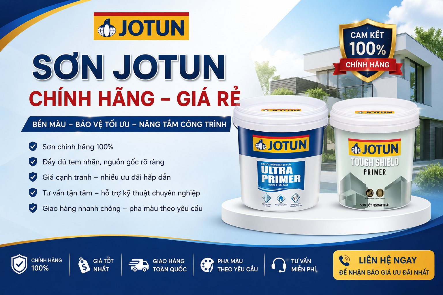 Đại lý sơn Jotun gần đây chính hãng