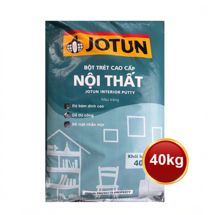 Bột trét nội thất cao cấp Jotun Interior Putty 40kg