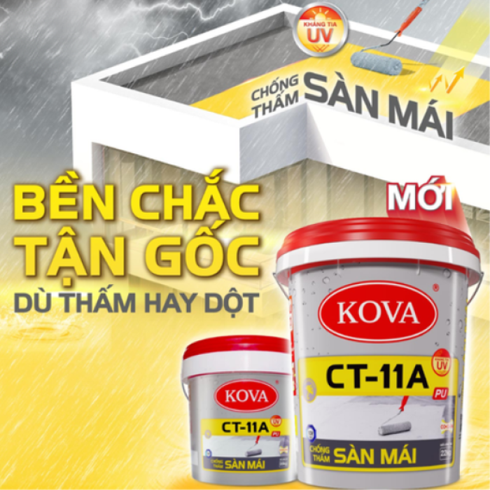 Sơn chống thấm sàn mái gốc PU - KOVA CT-11A PU Sàn Mái