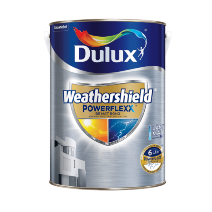 Sơn ngoại thất Dulux Weathershield Powerflexx GJ8B bề mặt bóng
