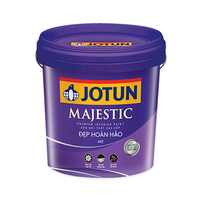 Sơn nội thất Majestic đẹp hoàn hảo mờ - Màu trắng